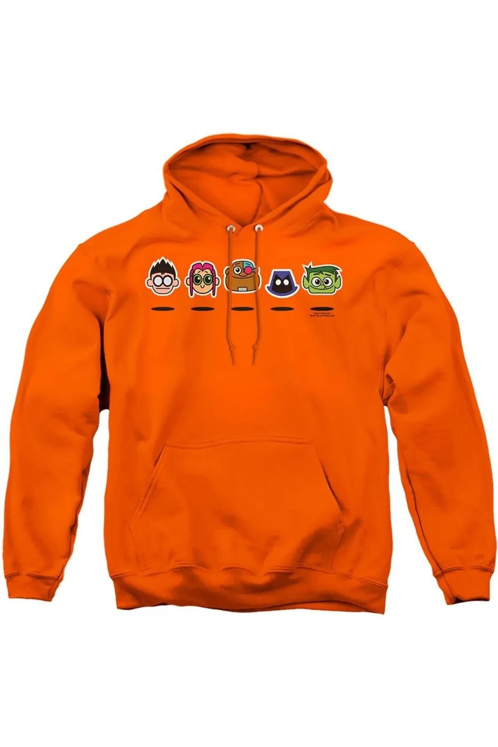Teen Titans Go Floating Heads Adult Pull Over Hoodie / Hooded Sweatshirt