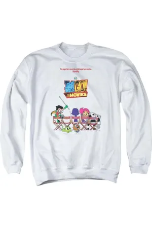 Teen Titans Go To The Movies Poster Adult Crewneck Sweatshirt