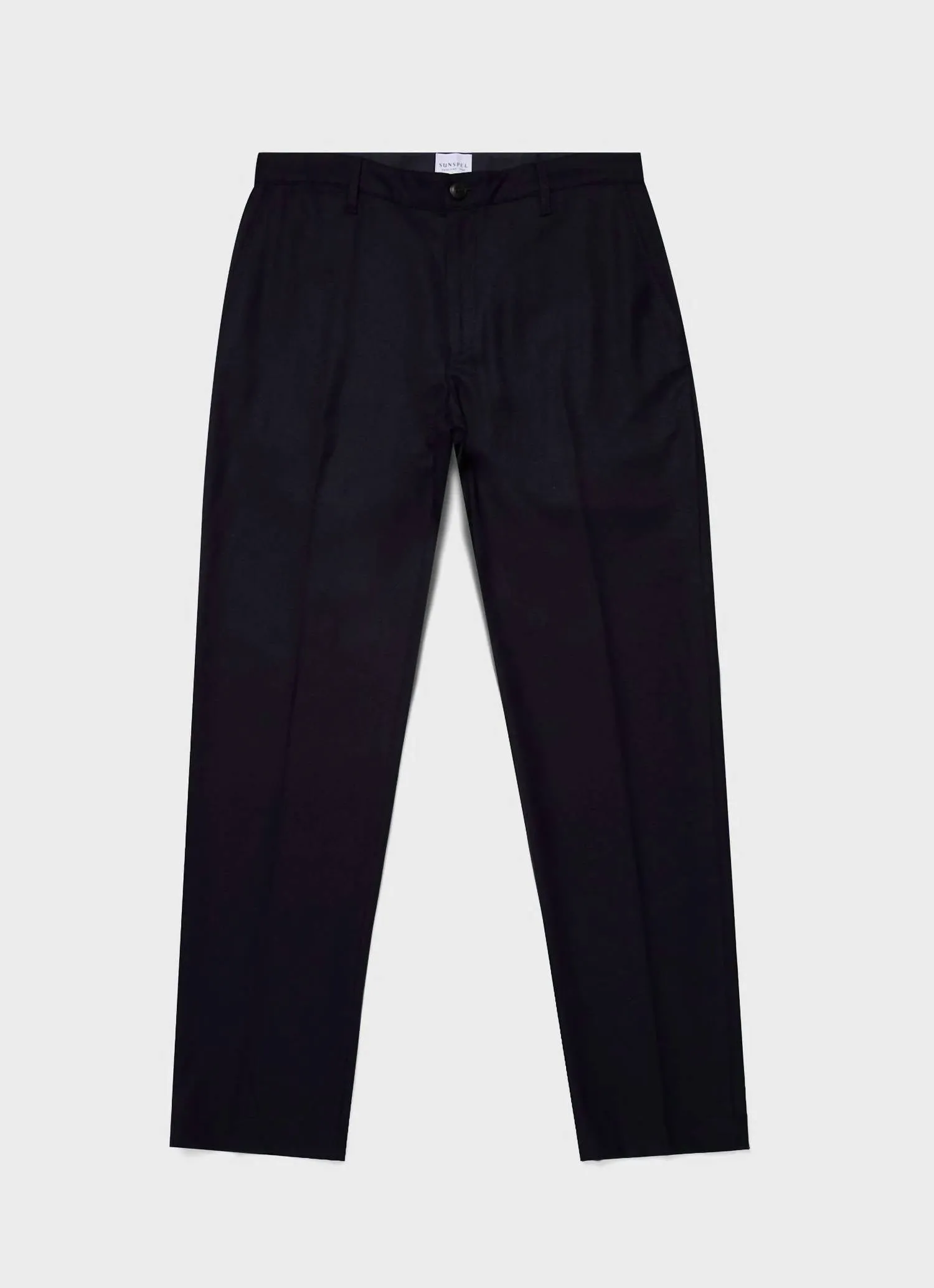 Textured Wool Trouser In Navy