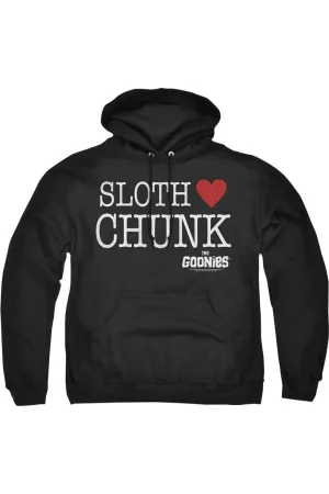 The Goonies Sloth Heart Chunk Adult Pull Over Hoodie / Hooded Sweatshirt