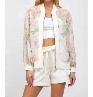 The Kimmy Bomber Jacket In White