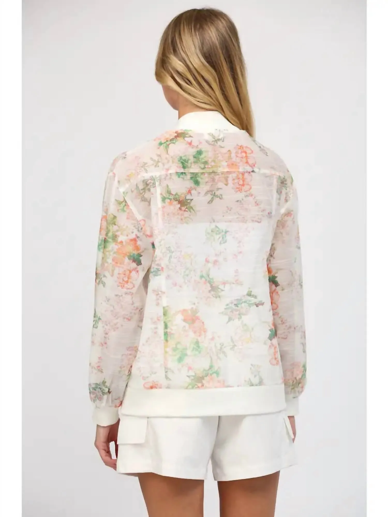 The Kimmy Bomber Jacket In White