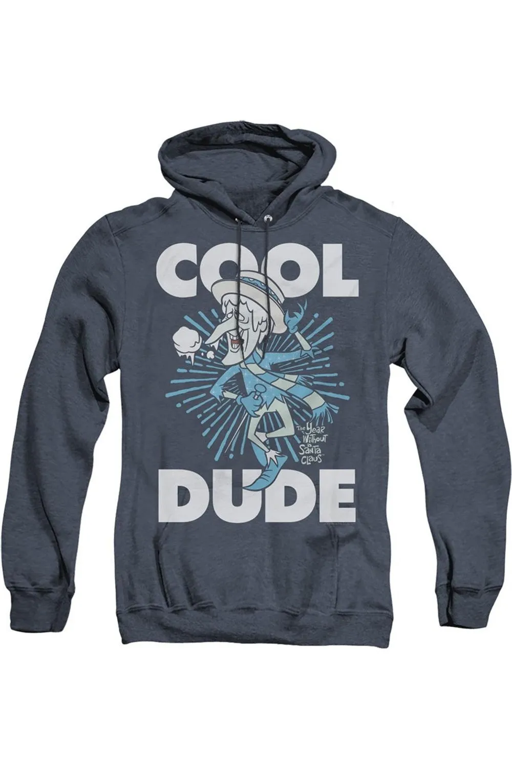The Year Without A Santa Claus Cool Dude Adult Heather Hoodie / Hooded Sweatshirt