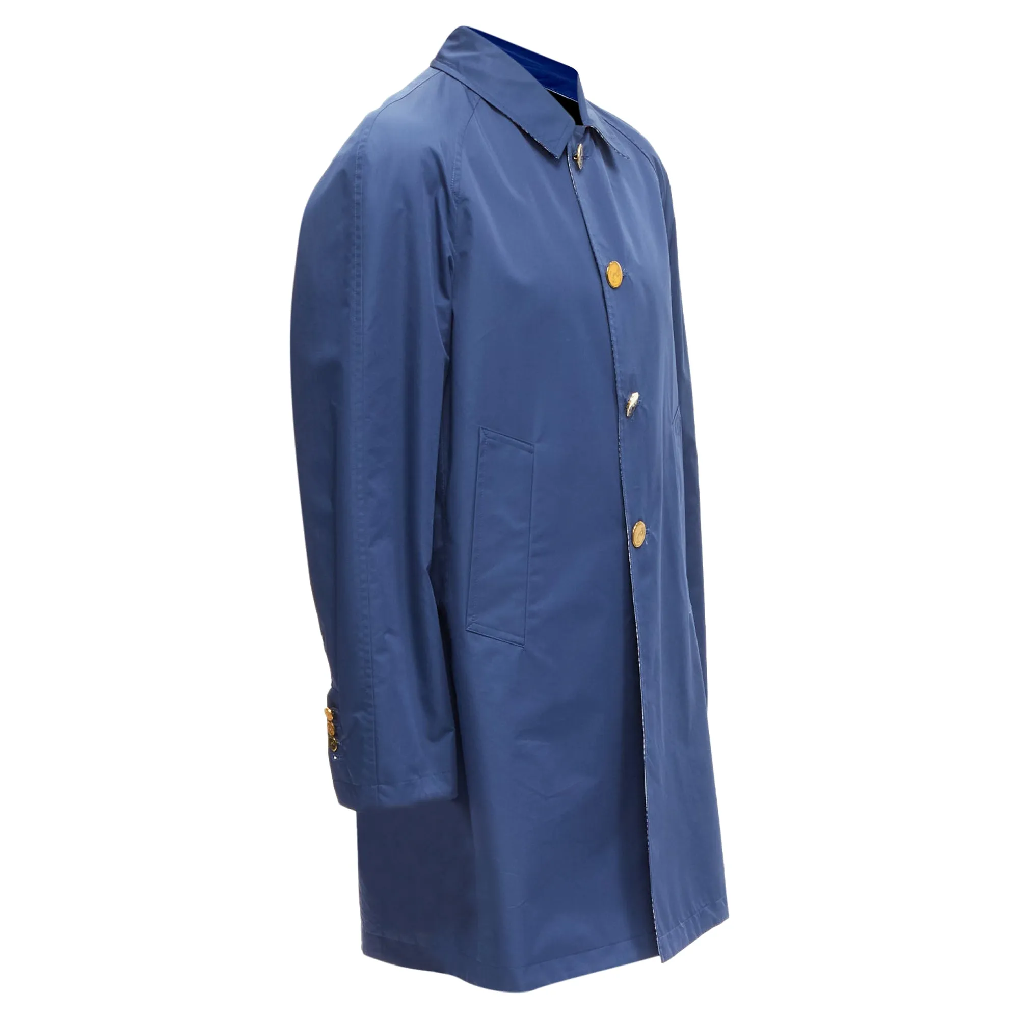 Thom E reversible classic check buttons overcoat