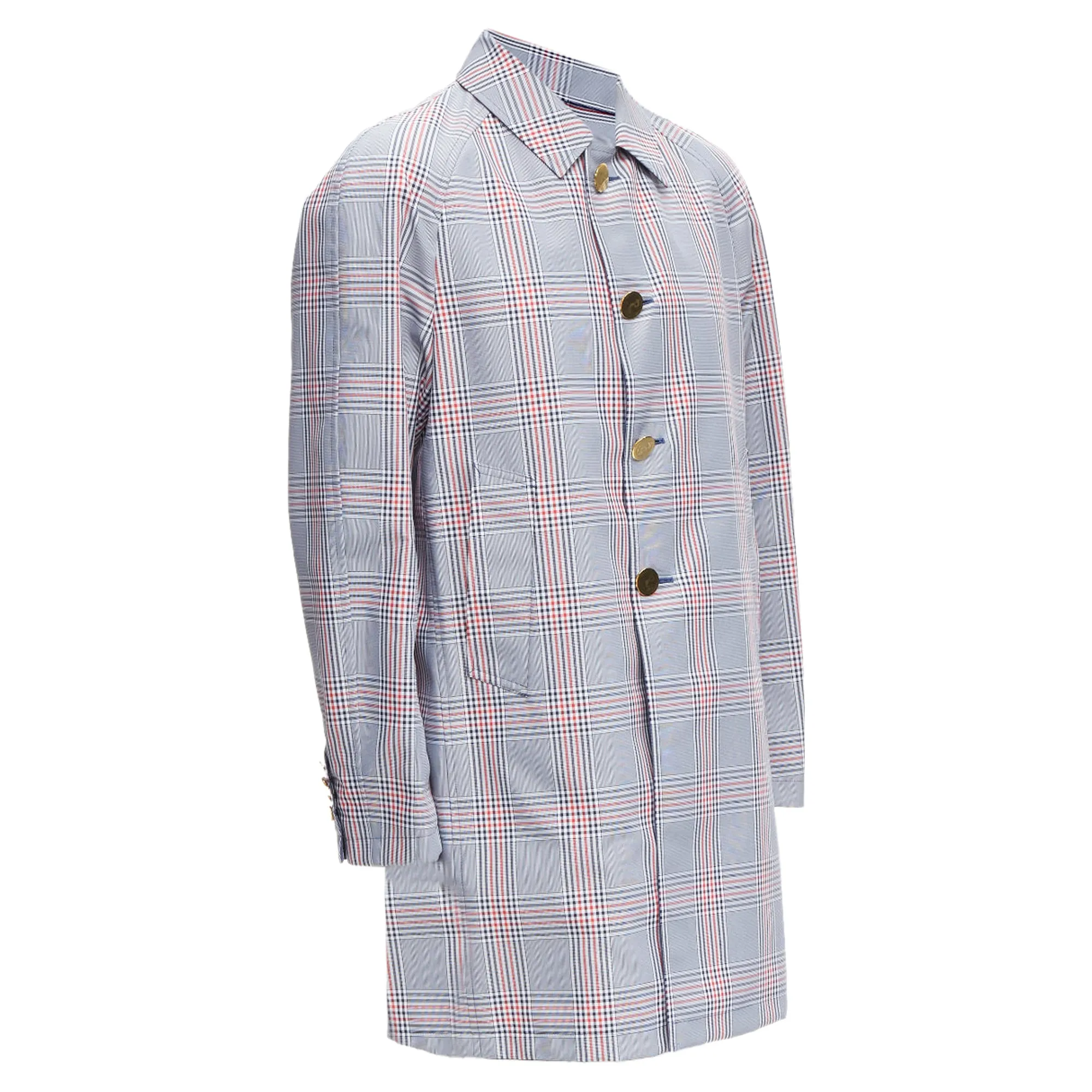 Thom E reversible classic check buttons overcoat