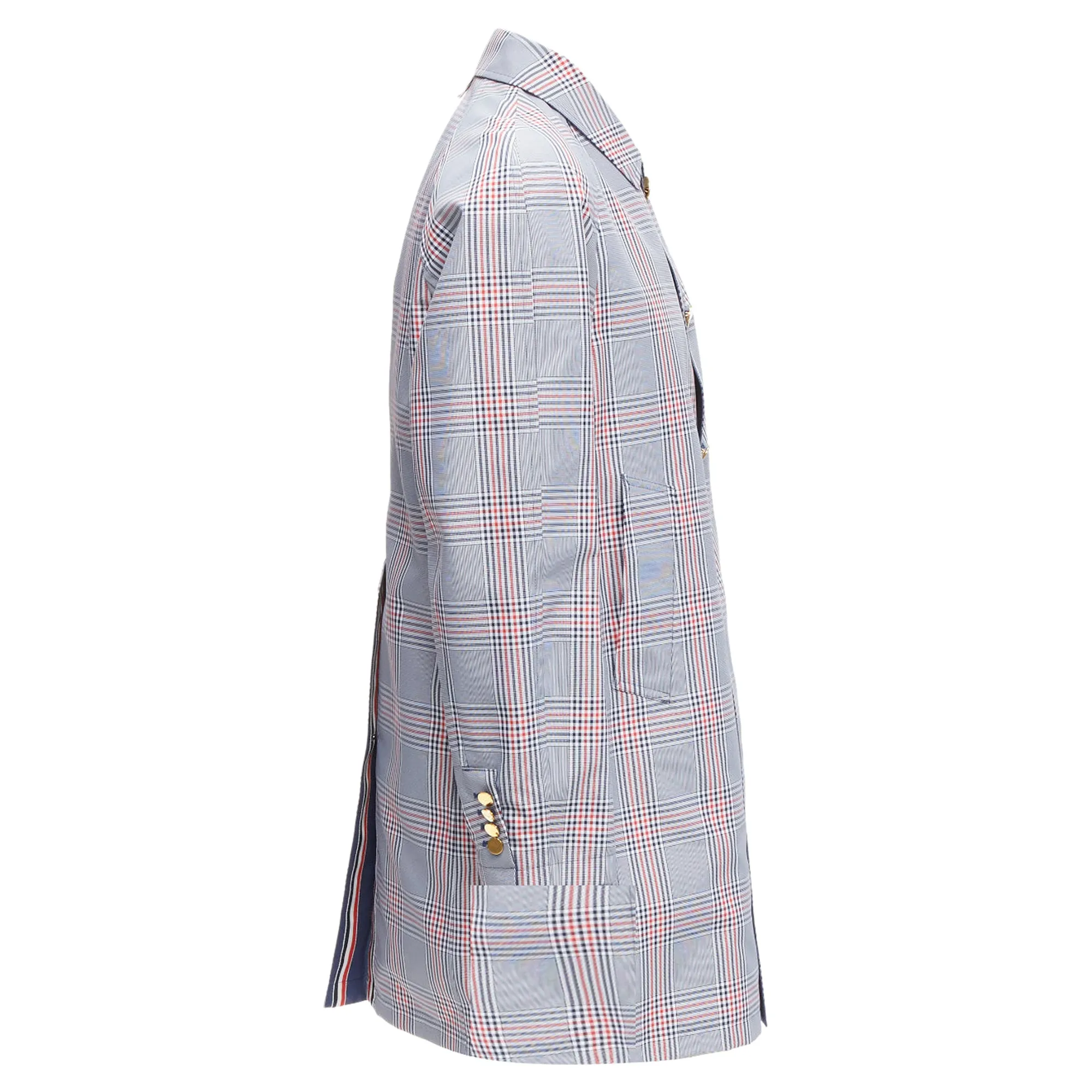 Thom E reversible classic check buttons overcoat