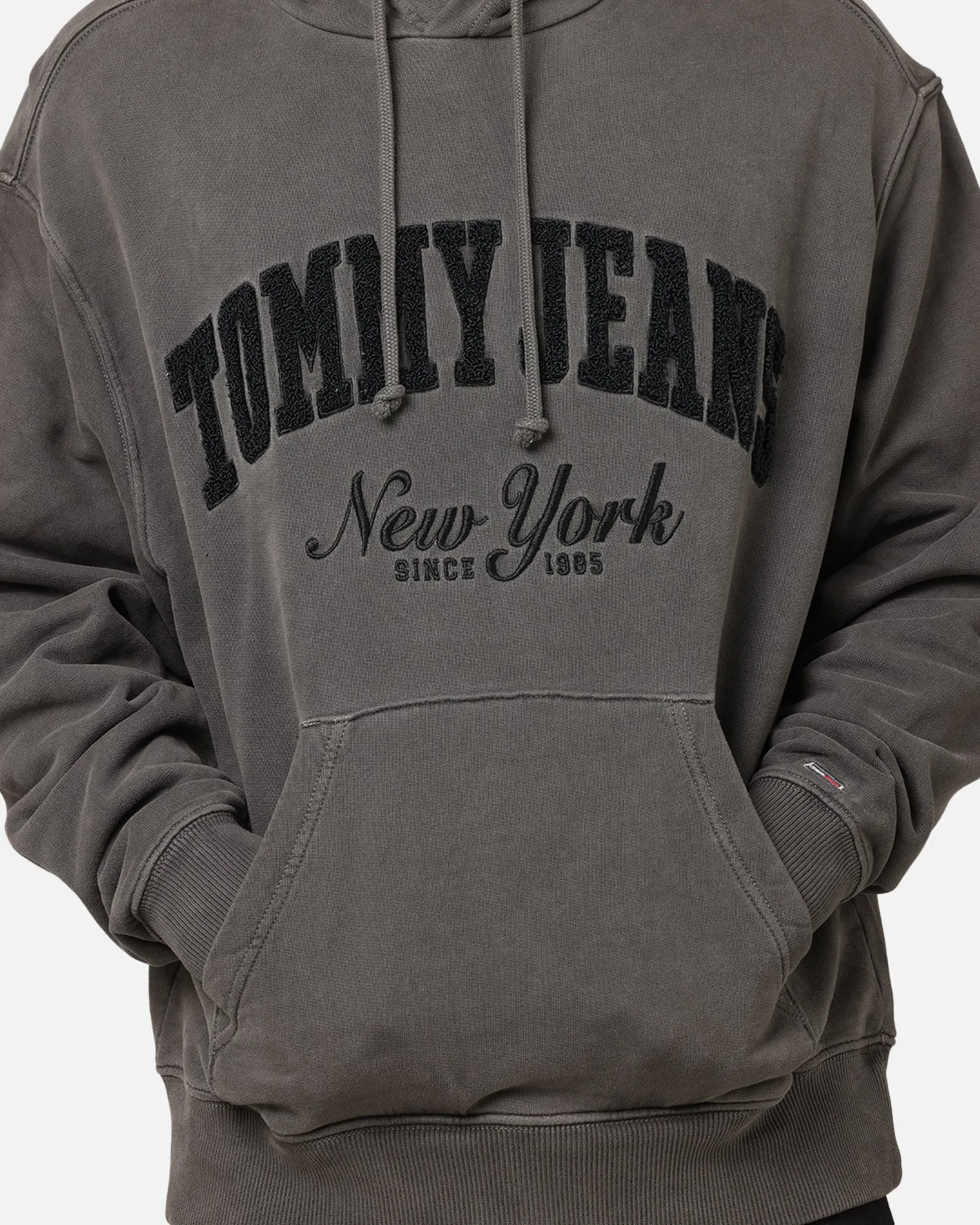 Tommy Jeans Relaxed Vintage Varsity Hoodie Black