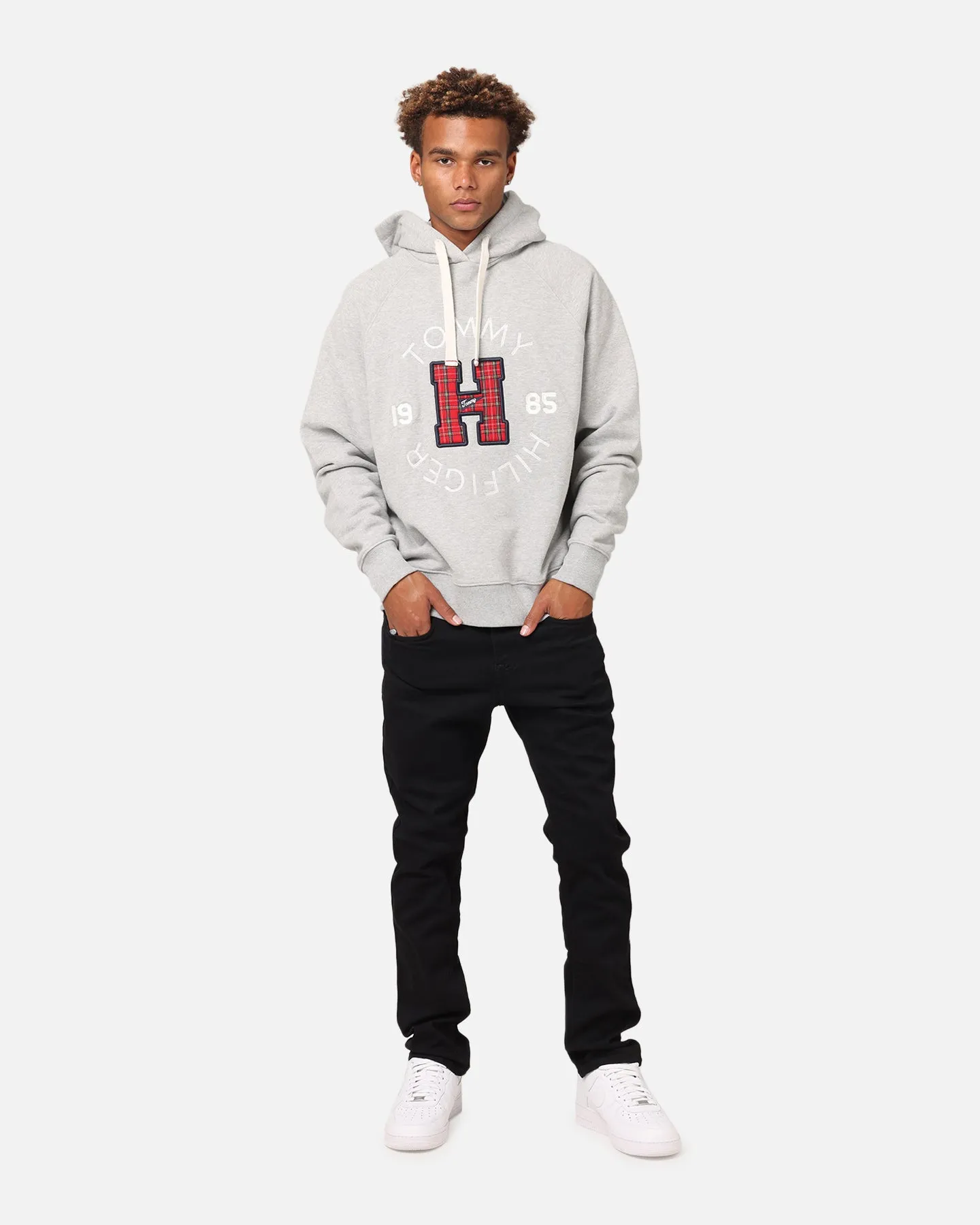 Tommy Jeans Terry Hoodie Light Grey Heat