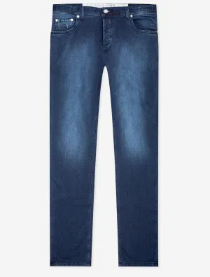 Travel Jersey Denim Jean Blue