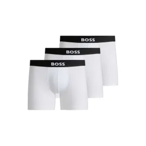 Two-pack of stretch-cotton boxer briefs with logo waistbands