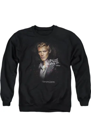 Vampire Diaries Never Destroy Adult Crewneck Sweatshirt