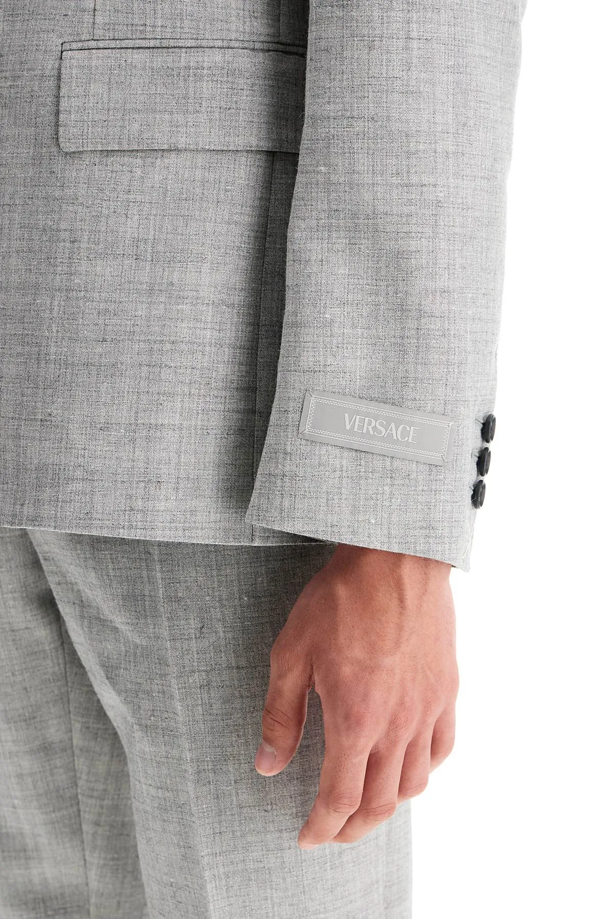 Versace Men's Double-Breasted Wool Blend Blazer