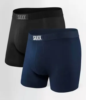 Vibe Boxer Brief 2 Pack In Navy/black