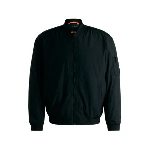 Water-repellent bomber jacket with logo badge