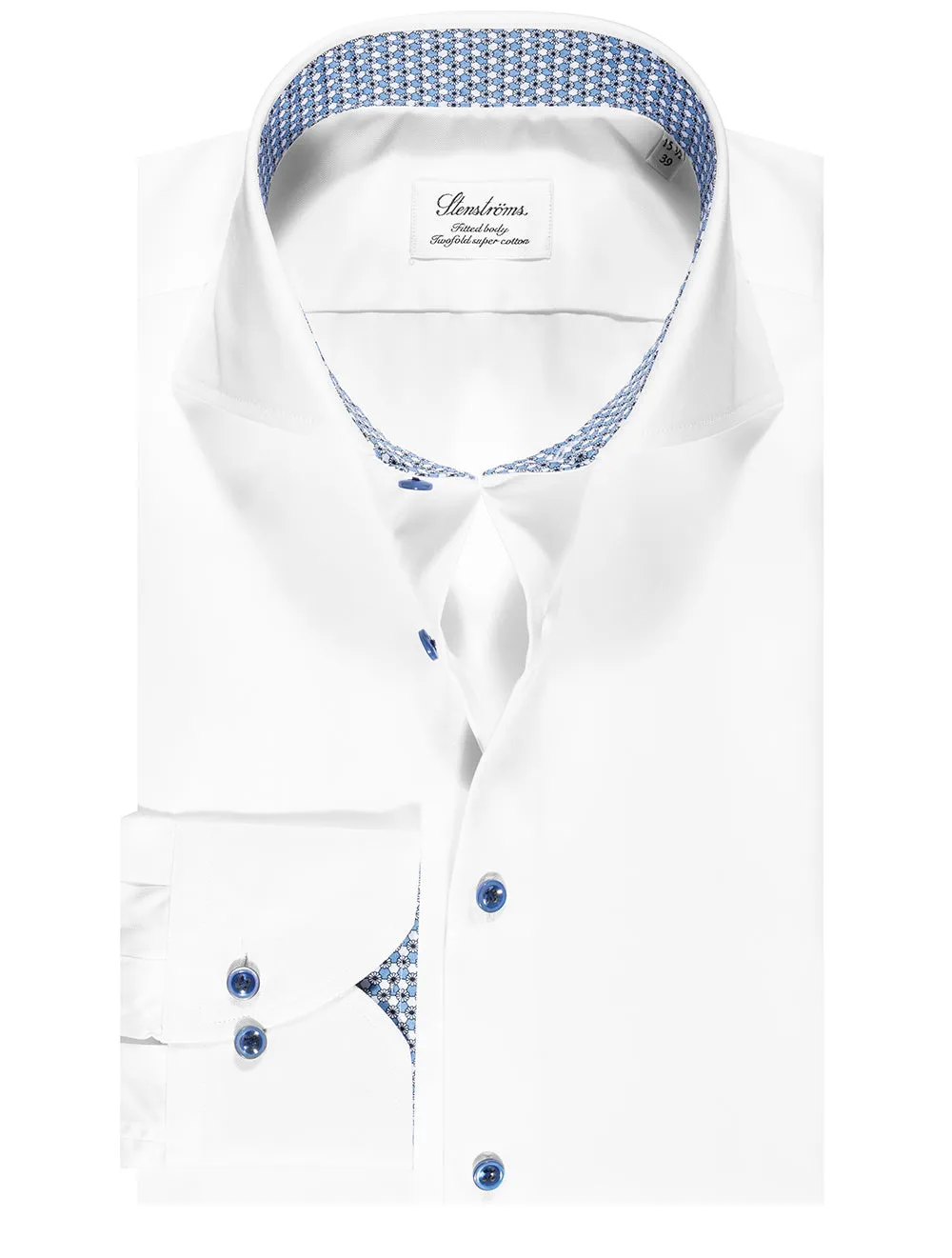 White Plain With Inlay Shirt