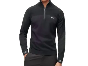 Zolet 001 Zip Neck Sweater In Black